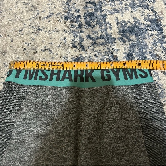 Gymshark Gray & Teal Flex Bike Shorts Size Small - Picture 4 of 6